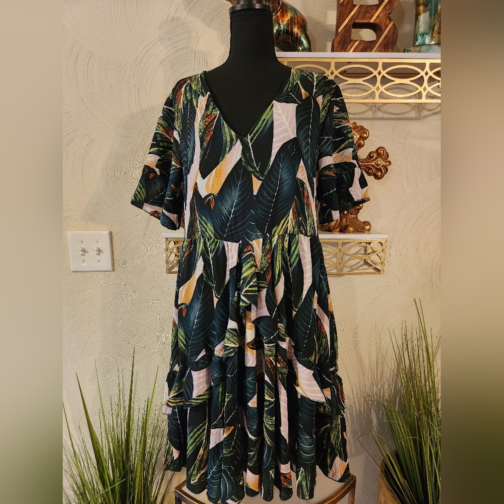 Floral print dress